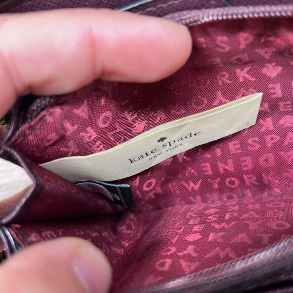Kate Spade burgundy full zip wallet - Picture 8 of 12